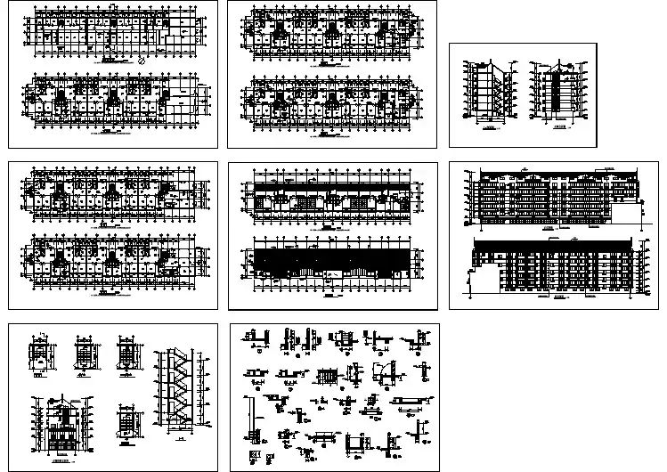 某五层临街商业住宅综合楼建筑设计图