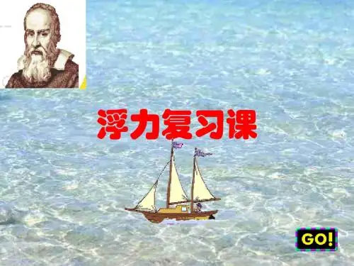 人教版物理八年级下册第十章 浮力 复习课件共18张PPT