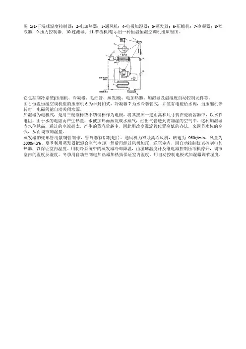 恒温恒湿空调机组工作原理