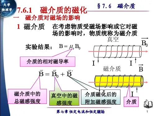 川大大学物理课件76 磁介质