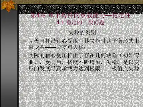 第四章稳定性(轴压)