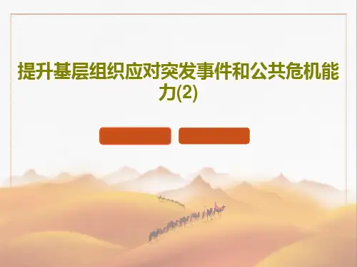 提升基层组织应对突发事件和公共危机能力(2)PPT共49页