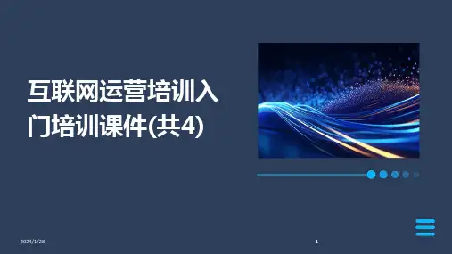 2024版互联网运营培训入门培训课件(共4)