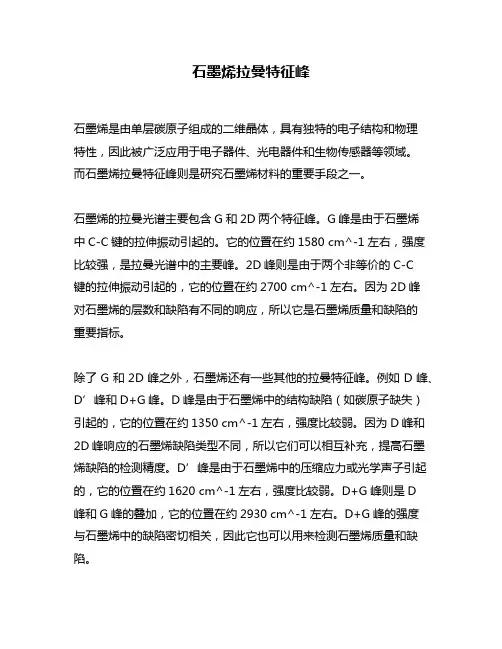石墨烯拉曼特征峰