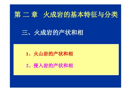 火成岩产状与相