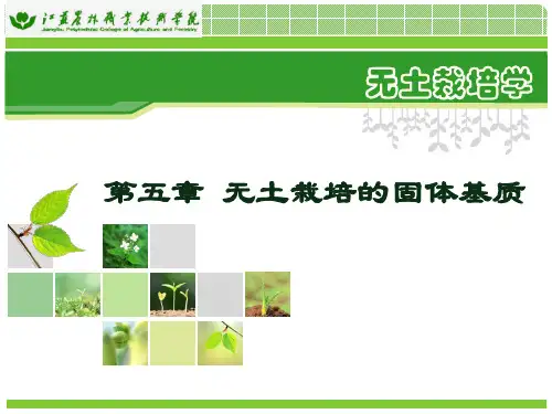 无土栽培的固体基质