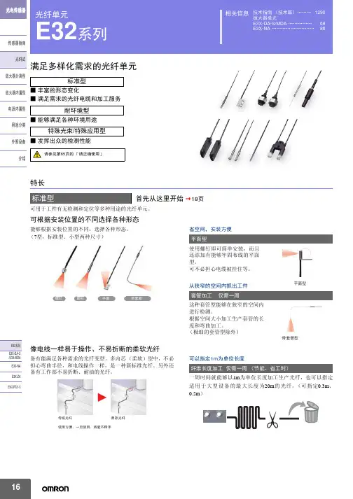 欧姆龙光纤传感器E32资料