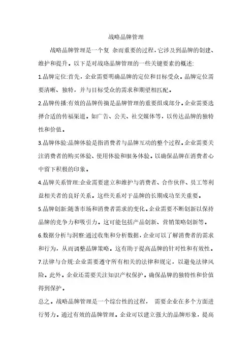 战略品牌管理 pdf