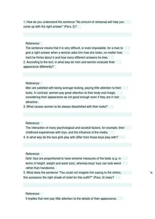 新视野大学英语第三版读写教程第四册第二单元课后练习答案