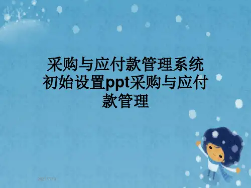 采购与应付款管理系统初始设置ppt采购与应付款管理