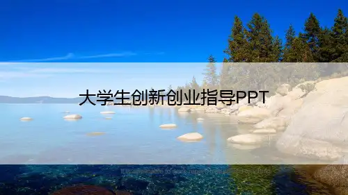 大学生创新创业指导PPT