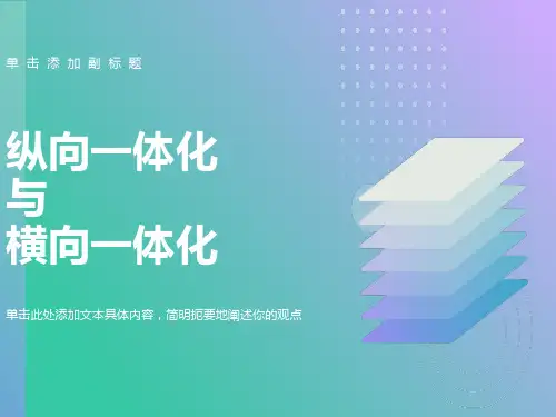 纵向一体化与横向一体化的优劣势