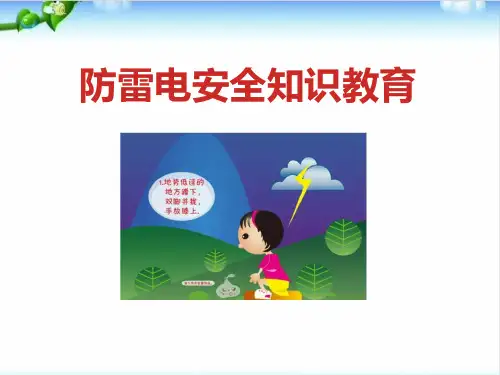 防雷电预防知识PPT课件