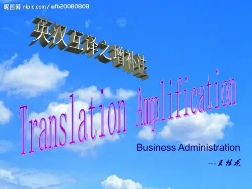 英汉互译增补法