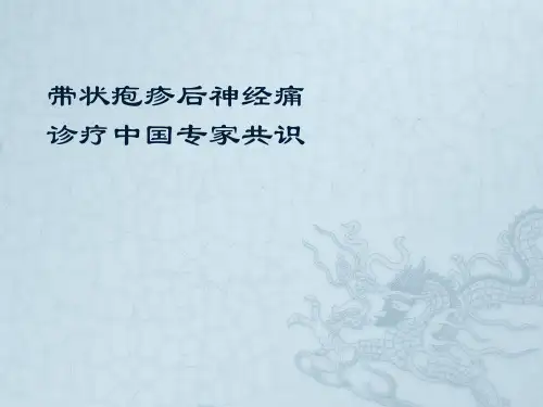 带状疱疹后神经痛PPT课件