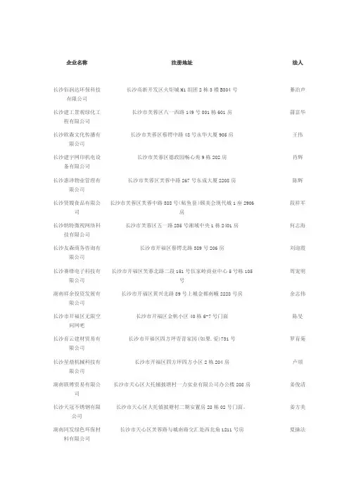 长沙软件企业