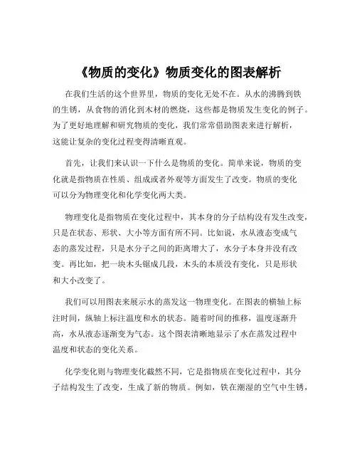 《物质的变化》物质变化的图表解析