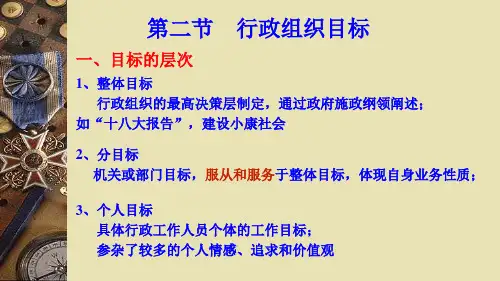 行政组织目标