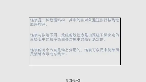 链表的操作PPT课件