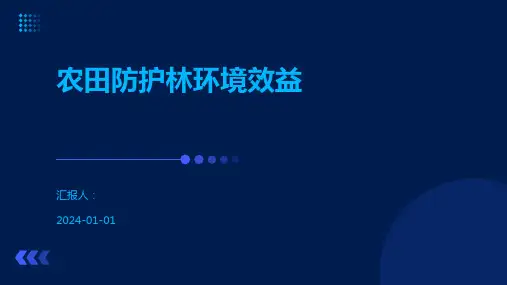农田防护林环境效益