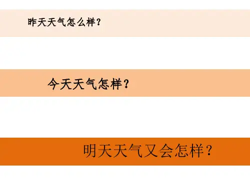 科学三年级上册3-1《我们关心天气》课件