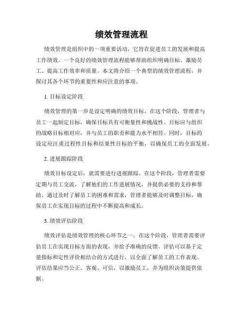 绩效管理流程