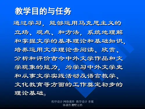 文学理论性质和形态144页PPT文档