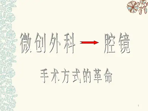 腹腔镜培训材料ppt课件