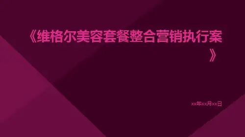 维格尔美容套餐整合营销执行案