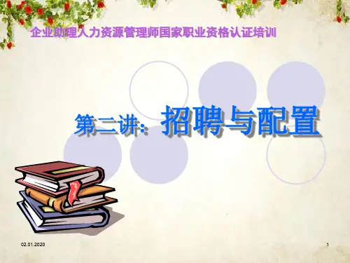 招聘与配置培训课程(ppt 162页)