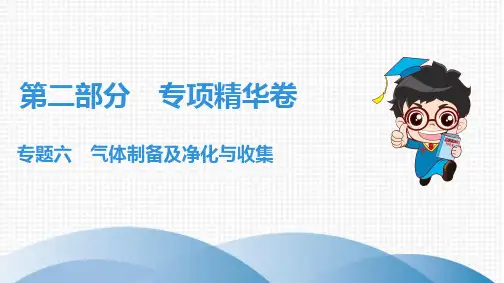 2019年广东省中考化学专题6 气体制备及净化与收集