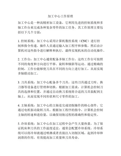 加工中心工作原理