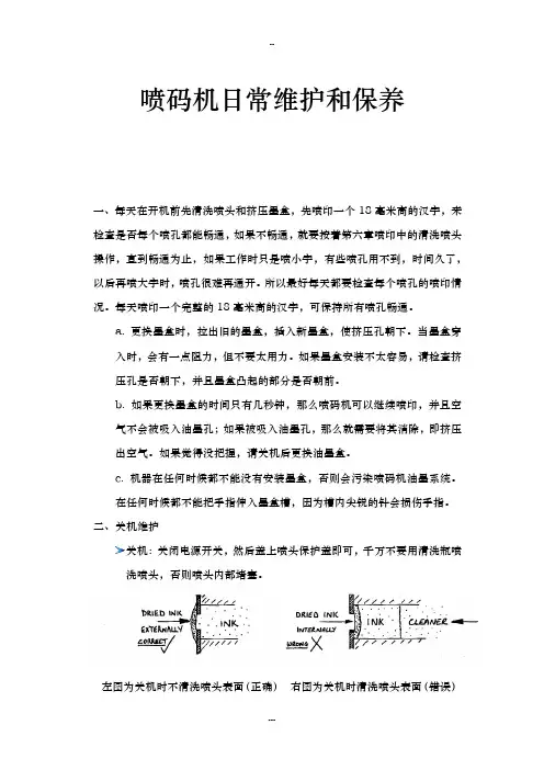 喷码机日常维护和保养