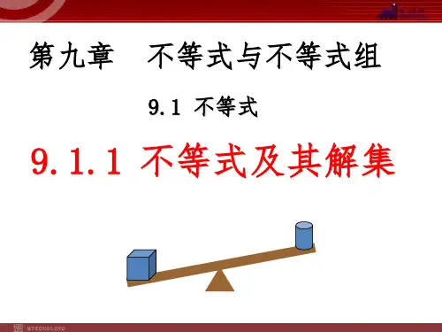 不等式及其解集