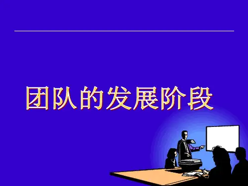 团队的发展阶段以及角色