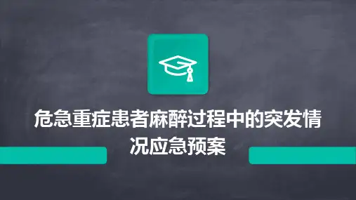 危急重症患者麻醉过程中的突发情况应急预案