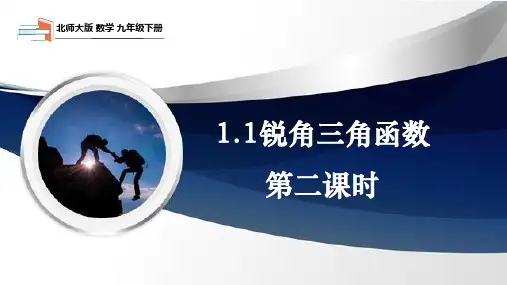 1.1锐角三角函数第2课时课件-北师大版数学九年级下册