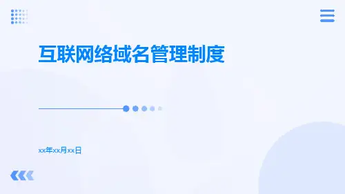 互联网络域名管理制度