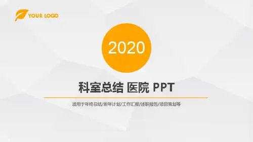 科室总结 医院 PPT