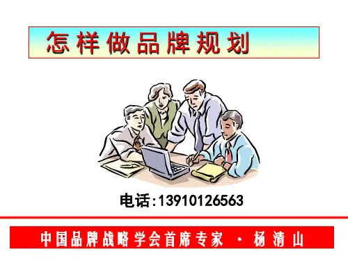 怎样做品牌策划PPT课件