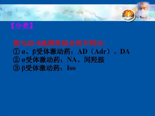 拟肾上腺素药汇总