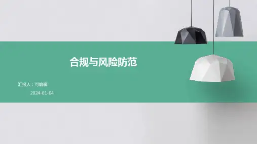 合规与风险防范