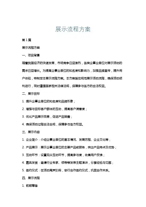 展示流程方案