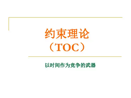 约束理论案例分析ppt课件