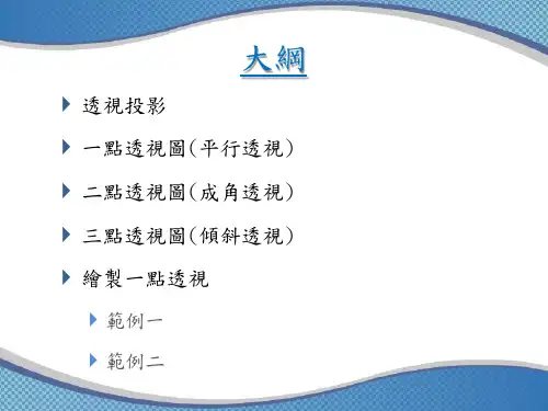 一点透视图平行透视