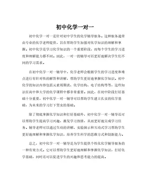初中化学一对一
