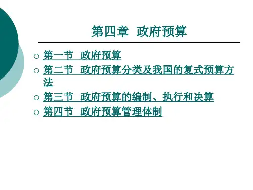政府预算