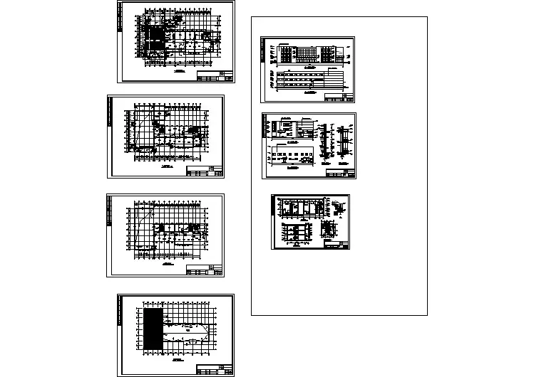 某地3层框架结构办公室建筑方案图