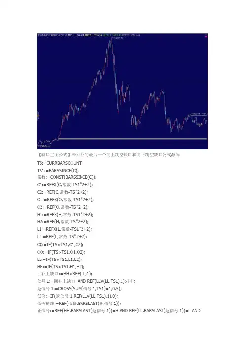缺口主图公式通达信指标公式源码