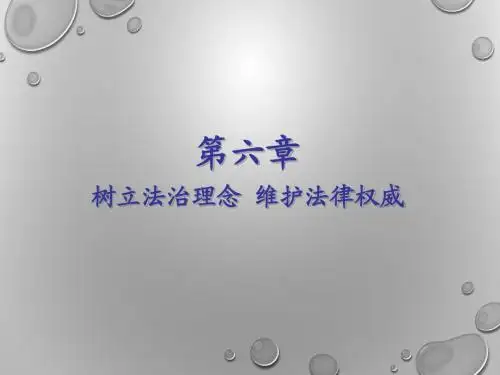 思想道德修养与法律基础第六章